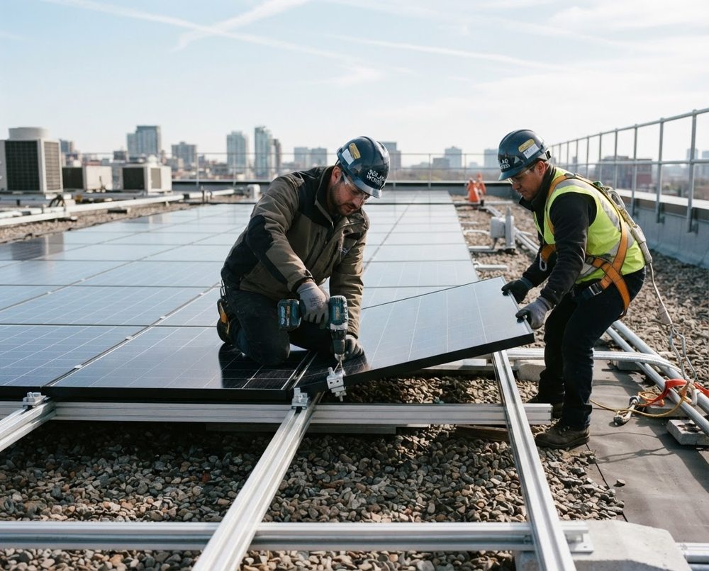 Instalación fotovoltaica de Vértice Proyectos